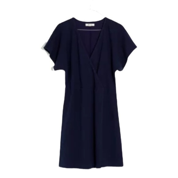 Madewell Cross-Front Flutter-Sleeve Mini Dress - Picture 4 of 8